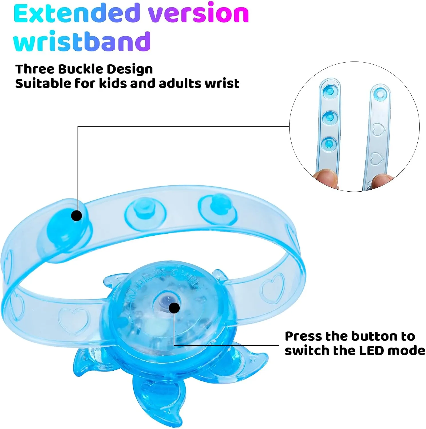 12 Pack LED Light Up Bracelets Party Bag Fillers for Kids Classroom Prizes Glow in The Dark Party Supplies Birthday Easter Egg Hunt Gifts for Kids