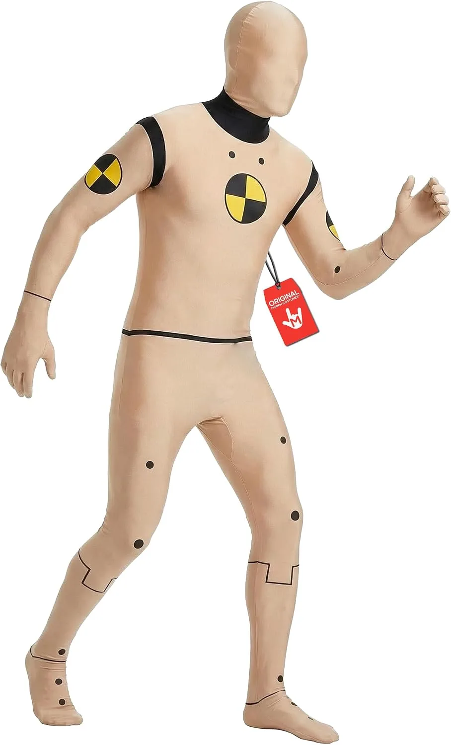 Morphsuits Crash Test Dummy Costume, Crash Test Dummy Morphsuit Adult
