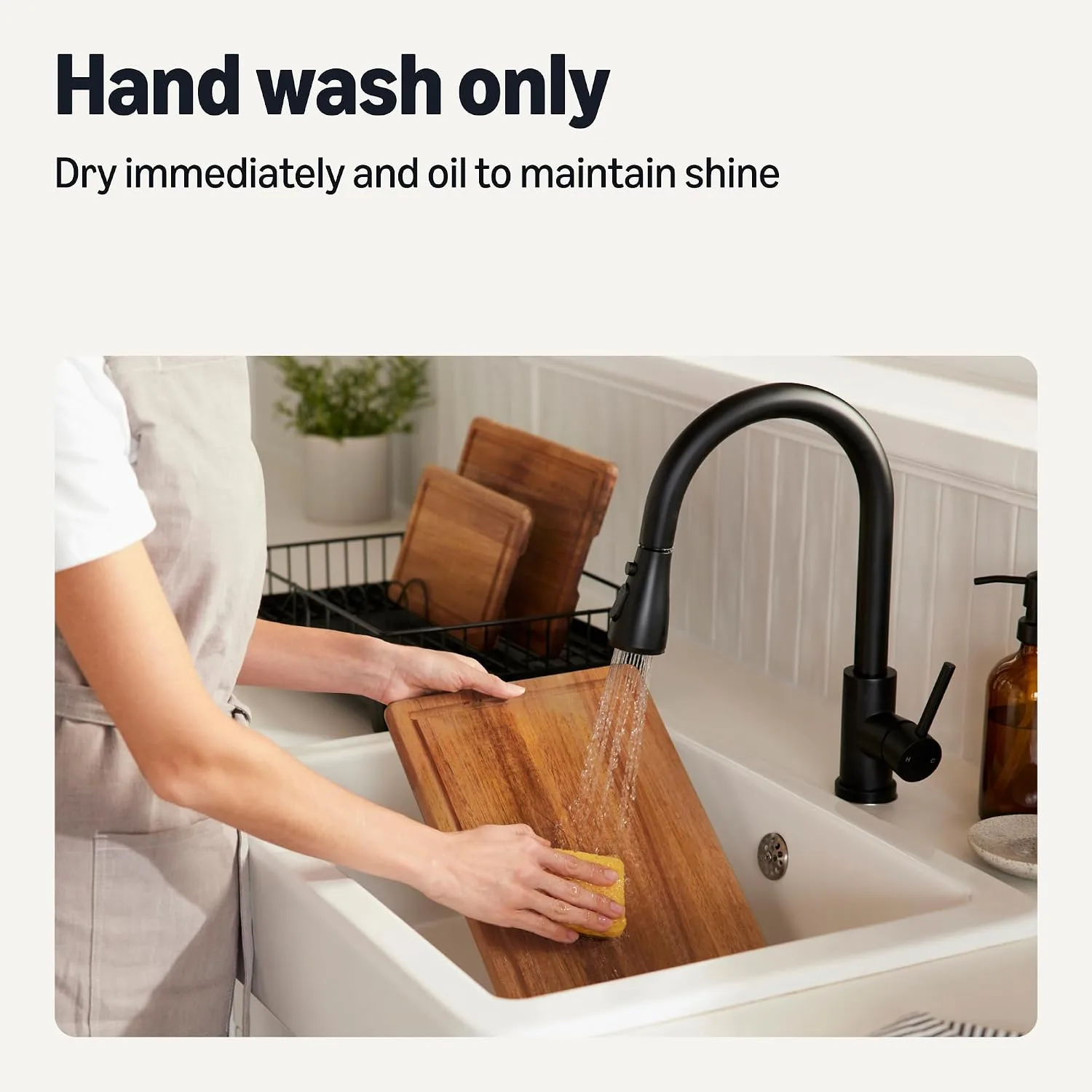 Amazon Basics Wooden Chopping Boards, 3-Piece Set, Acacia Wood Pre Oiled