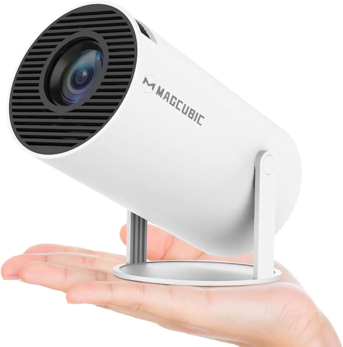 Magcubic Portable 4K Projector with WiFi6, BT 5.0, Android OS 11.0, YouTube Pre-Install, All-Round Design, 130 Inch, 360° Flip