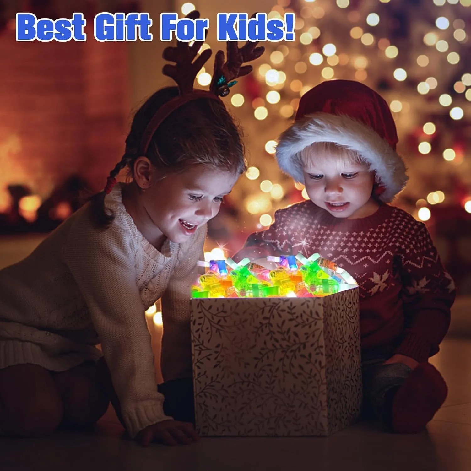 24 Pcs Gaming Party Bag Fillers, LED Light Up Finger Lights Toys, Video Game Party Favors, Glow in The Dark Rave Accessories for Boys Girls, Goodie Bag Fillers for Kids Birthday Gift