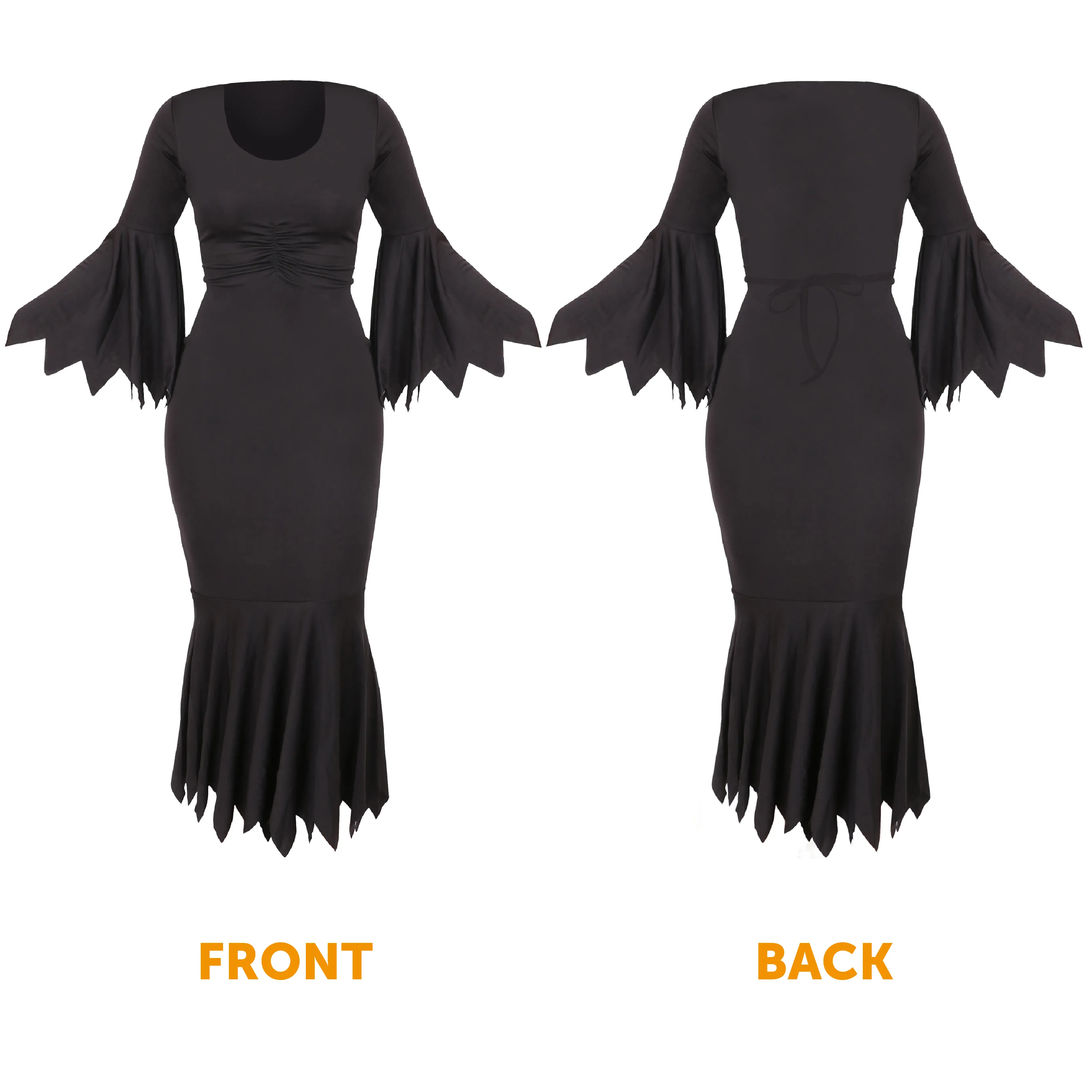 Gothic Black Vampiress Dress