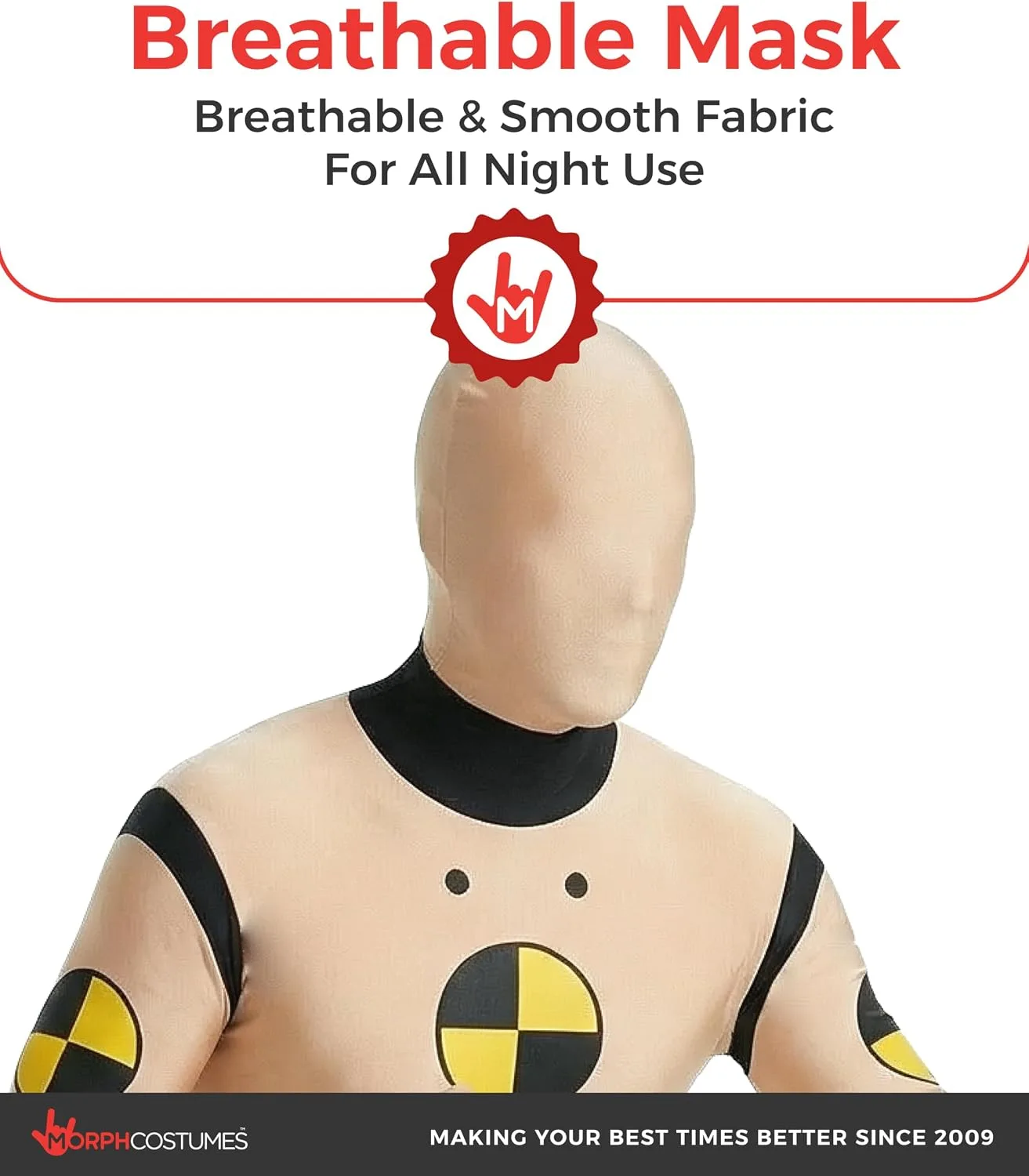 Morphsuits Crash Test Dummy Costume, Crash Test Dummy Morphsuit Adult